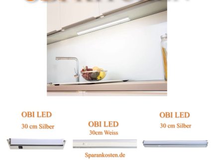OBI LED Küchen Licht Unterbauleuchte-div. Längen,Lumen,Watt &Farben m.Zuleitung